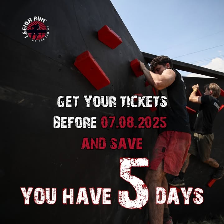 Μετράμε τις μέρες για την αλλαγή τιμής, με τα δάχτυλα μόνο του ενός χεριού πλέον. Έχεις 5 ημέρες ακόμη για να κλείσεις τη συμμετοχή τη δική σου και της ομάδας σου στο #LegionRunAthens σε χαμηλή τιμή. Δεν χρειάζεται να το πληρώσεις αργότερα παραπάνω. Be A… WE ARE LEGION