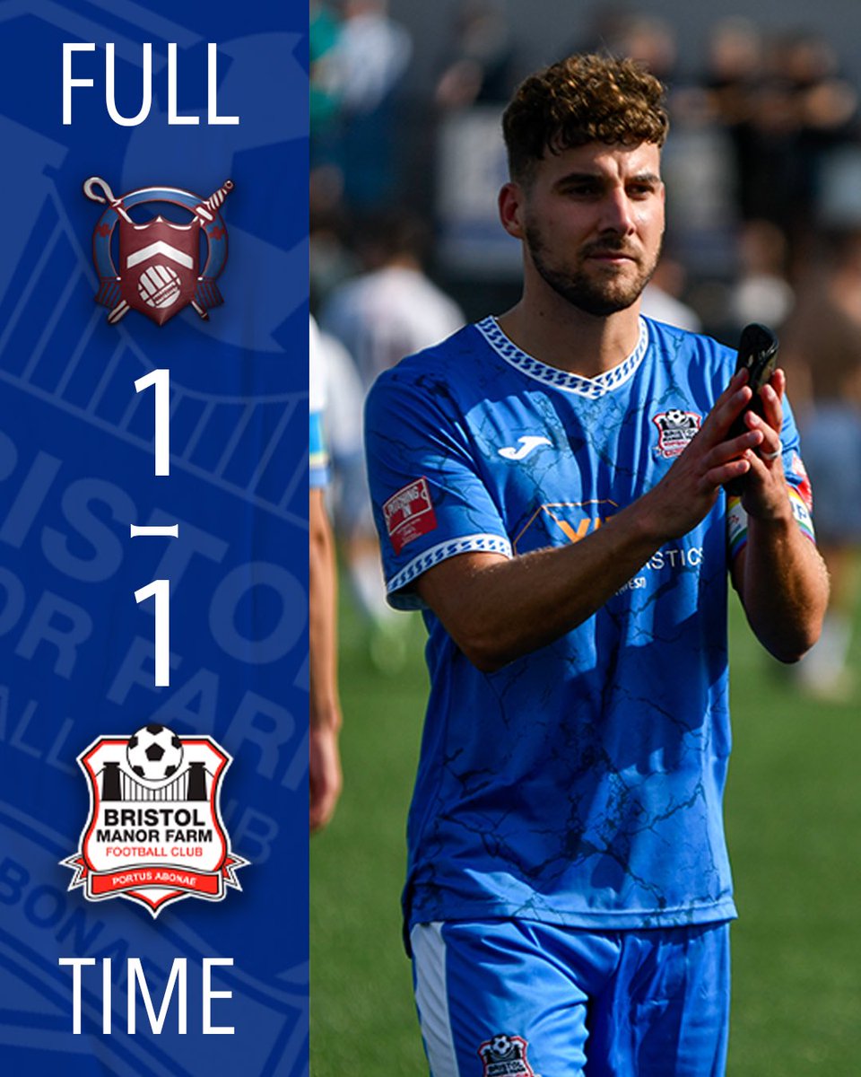 ManorFarmFC's tweet photo. Full Time | Mangotsfield United 1-1 Bristol Manor Farm

A near perfect start to the season but a late equaliser sends us to a replay. Details to follow

#UpTheFarm https://t.co/7tSa6vdRjq
