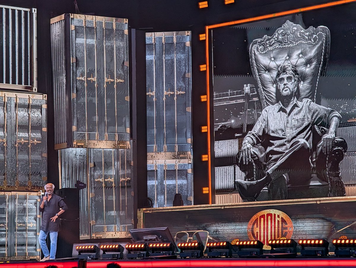 Love'u love'u love youu Thalaivaaaa 🤩🤘🏽 #ThalaivarNirandhiram #Coolie #CoolieAudioLaunch