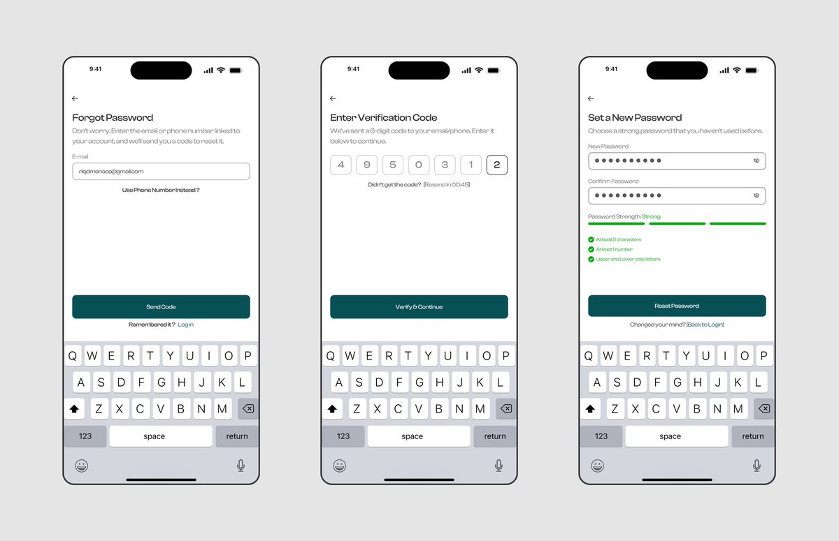 Simple Forgot Password Flow✨