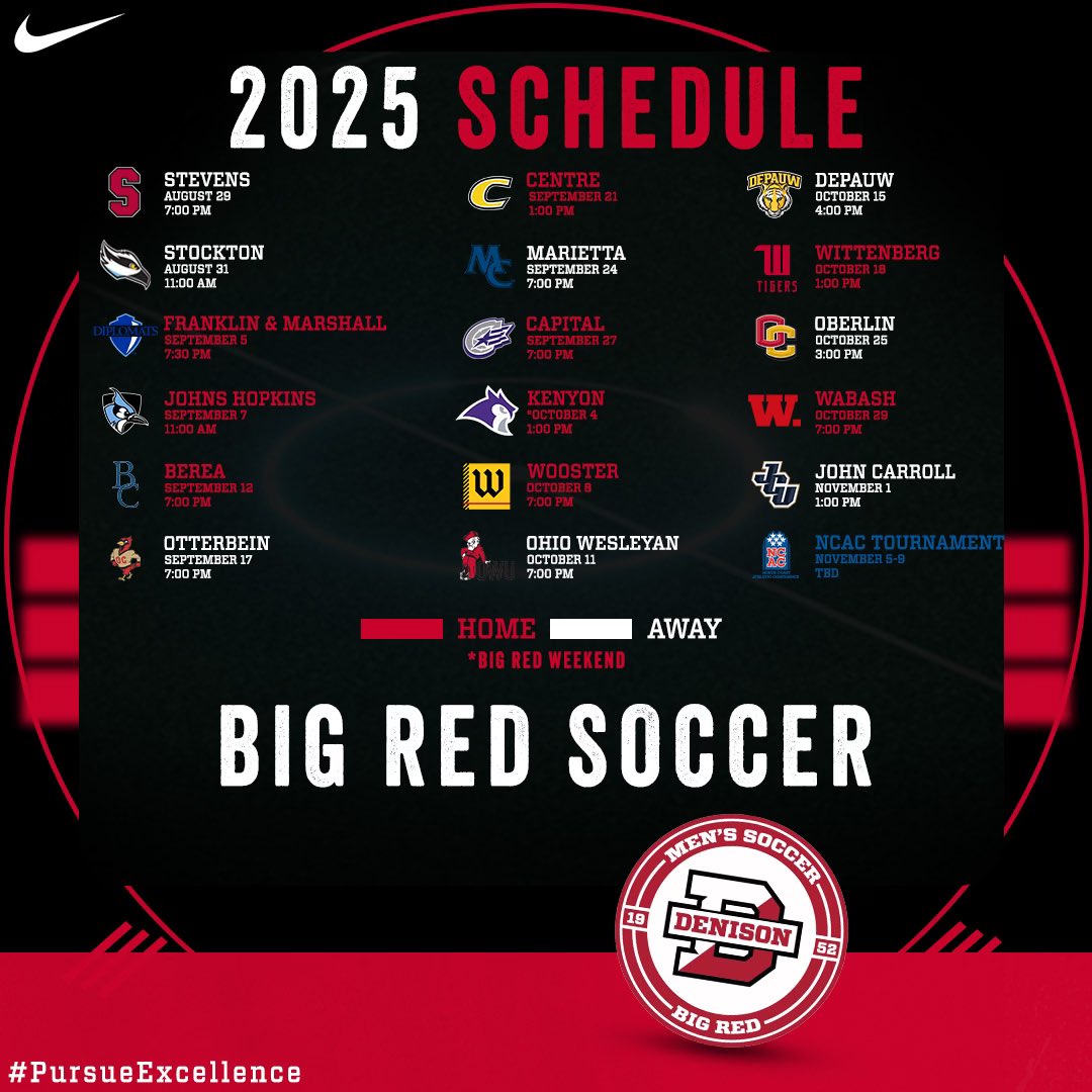 𝙂𝙀𝙏𝙏𝙄𝙉𝙂 𝘾𝙇𝙊𝙎𝙀𝙍!

The 73rd season of Big Red men’s soccer is almost here. Check out our full fall schedule.

#PursueExcellence