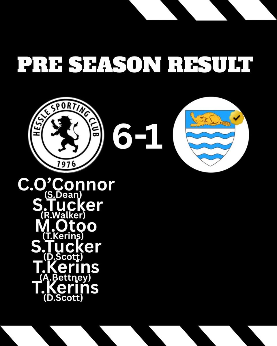 Good win on Recca today in pre season match day number 5. 

Lads really took control in the second half. 

Thanks to <a href="/BevTownReserves/">Beverley Town FC Reserves</a> for taking the game on short notice👏🏻

⚫️⚪️