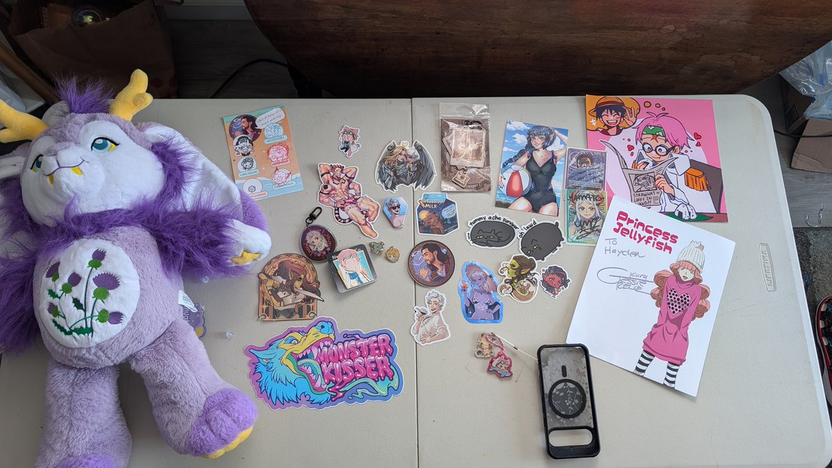 This is everything I got at #metrocon2025 
It was my first time there and I had a blast! 
#conhaul
