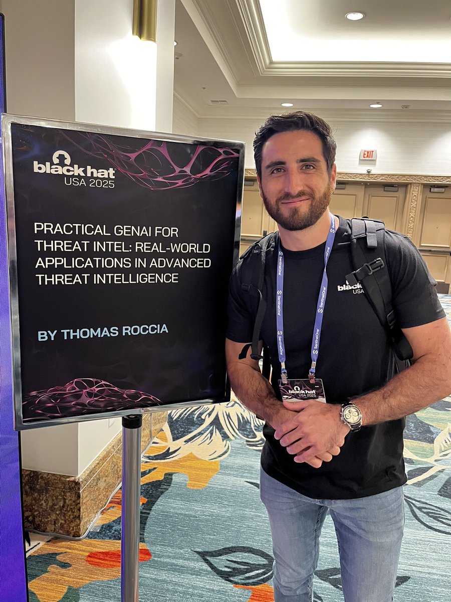 Ready for day one of my training Practical GenAI for Threat Intel <a href="/BlackHatEvents/">Black Hat</a> 🤩