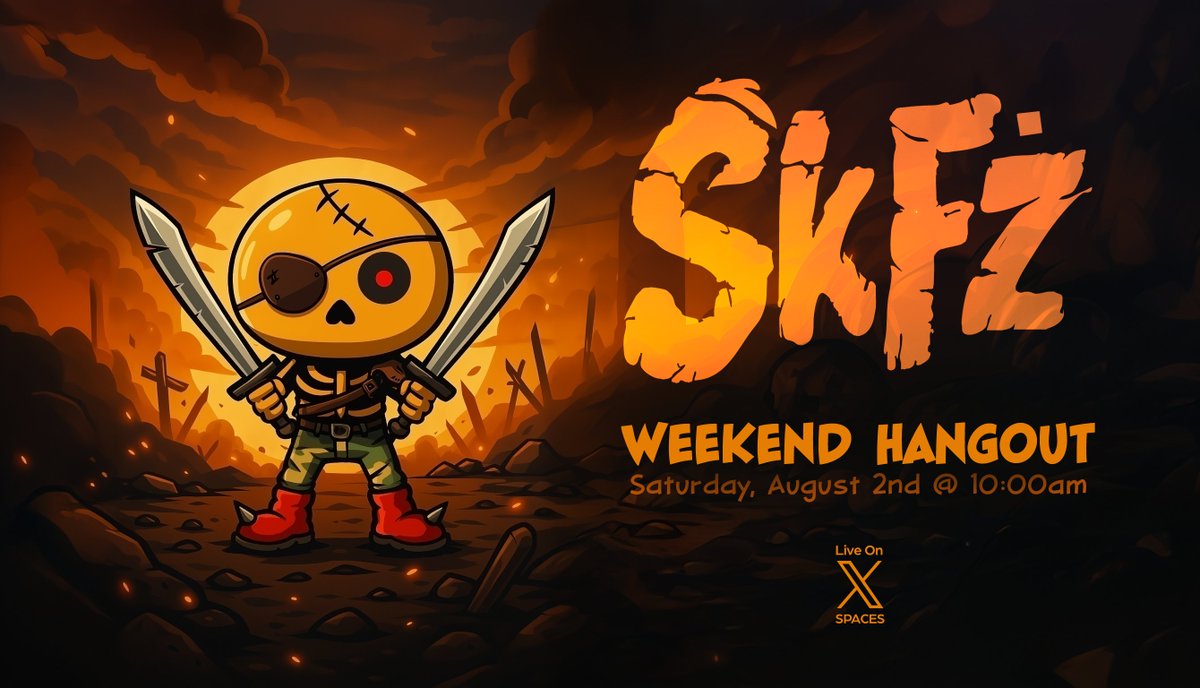 SkelฤFrenลผ (@skelefrenz) on Twitter photo There is has been a bit of commotion in the Netherworlds this week ๐ join us on the <a href="/SkeleFrenz/">SkelฤFrenลผ</a> Weekend Hangout to get all the juicy deets ๐๐๐
โฐ Saturday, August 2nd @ 10am Pacific (US)
๐ x.com/i/spaces/1vAxRโฆ
Hang around until the end for a shot at winning 333 $MARROW There is has been a bit of commotion in the Netherworlds this week ๐ join us on the <a href="/SkeleFrenz/">SkelฤFrenลผ</a> Weekend Hangout to get all the juicy deets ๐๐๐
โฐ Saturday, August 2nd @ 10am Pacific (US)
๐ x.com/i/spaces/1vAxRโฆ
Hang around until the end for a shot at winning 333 $MARROW