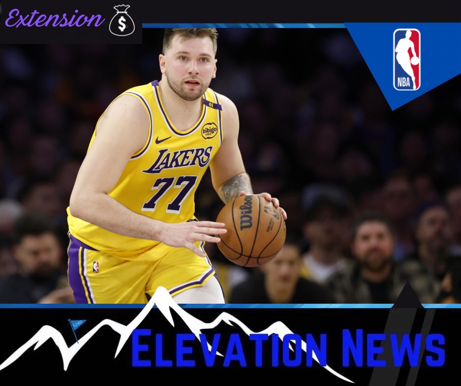 Elevation5280Sports (@5280sportslife) on Twitter photo 🚨<a href="/NBA/">NBA</a>: G Luka Doncic inks a 3-year, $165million extension with the <a href="/Lakers/">Los Angeles Lakers</a> 🏀
📸: <a href="/BleacherReport/">Bleacher Report</a> 🚨<a href="/NBA/">NBA</a>: G Luka Doncic inks a 3-year, $165million extension with the <a href="/Lakers/">Los Angeles Lakers</a> 🏀
📸: <a href="/BleacherReport/">Bleacher Report</a>