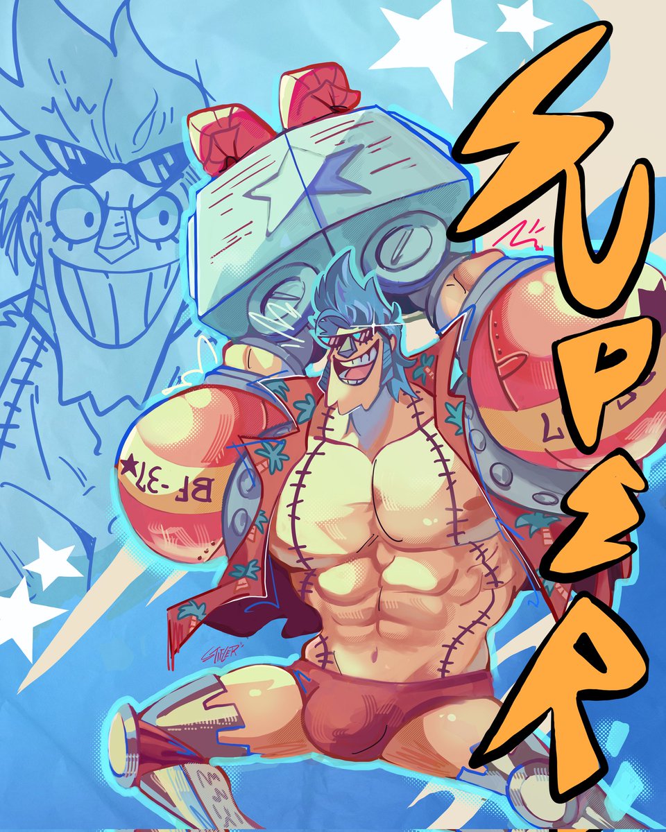 #ONEPIECE , Franky💙⚙️