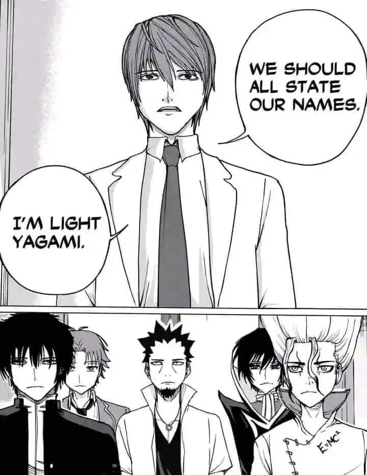 Si hiciera este dibujo haría que cada uno diga un nombre falso de un personaje que se parece a ellos, Ej Zenku diria:Soy el yugioh y cambiaria al resto por otros, como Jimmy Neutron xd