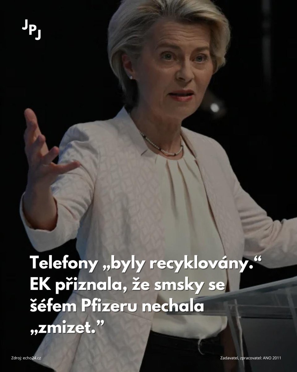 Jaroslava Pokorná Jermanová (@jermanovastkraj) on Twitter photo Neuvěřitelná arogance moci a drzost🤨. Zprávy, které měl The New York Times podle soudu dostat, byly zničeny. Veřejnost se tedy už nedozví, co si Ursula von der Leyenová soukromě psala se šéfem Pfizeru Bourlou o obchodu za 35 miliard eur.
m.echo24.cz/a/HxXvp/zpravy… Neuvěřitelná arogance moci a drzost🤨. Zprávy, které měl The New York Times podle soudu dostat, byly zničeny. Veřejnost se tedy už nedozví, co si Ursula von der Leyenová soukromě psala se šéfem Pfizeru Bourlou o obchodu za 35 miliard eur.
m.echo24.cz/a/HxXvp/zpravy…