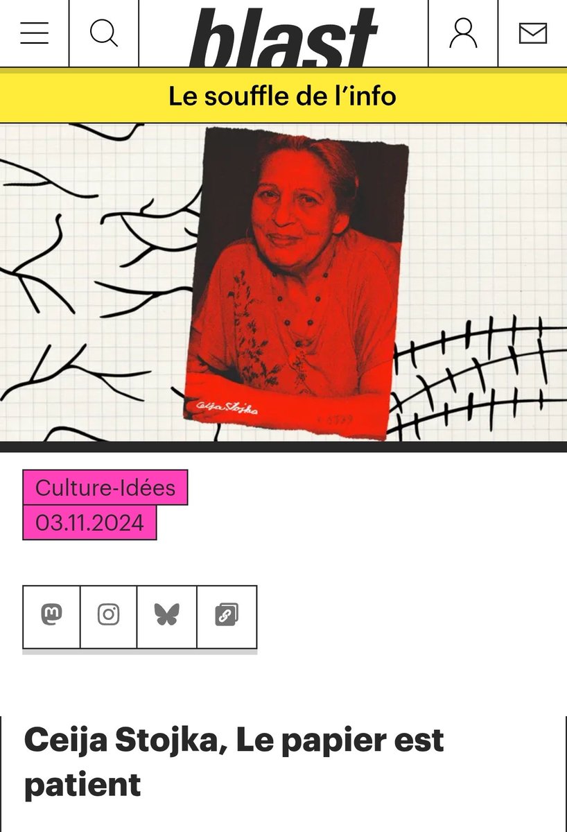 En ce jour hommage aux assassinés du Pojarmos, je pense à Ceija Stojka, rescapée qui fit du deuil la poésie. 

Une chronique lui avait été dédiée ici : 

blast-info.fr/articles/2024/…