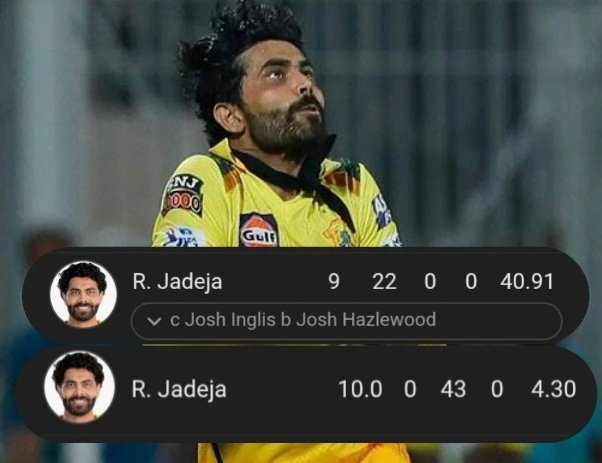 Sir jadeja aka lodeja -

in irrelevent                                  In WC            match                                    final match