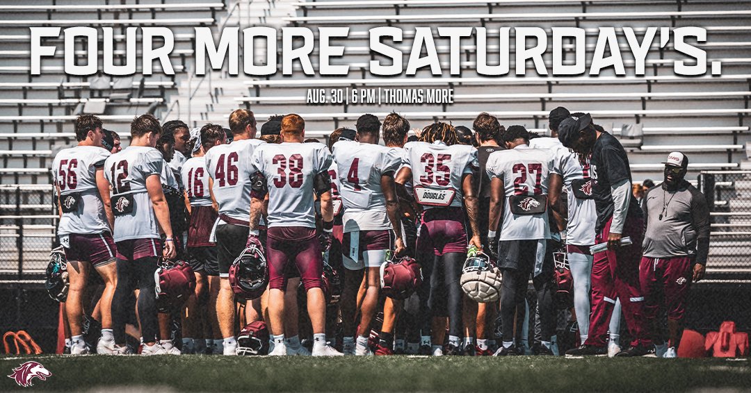 SIU_Football's tweet photo. Four more Saturday’s until kick-off ⏳ https://t.co/nibw4Yubhl