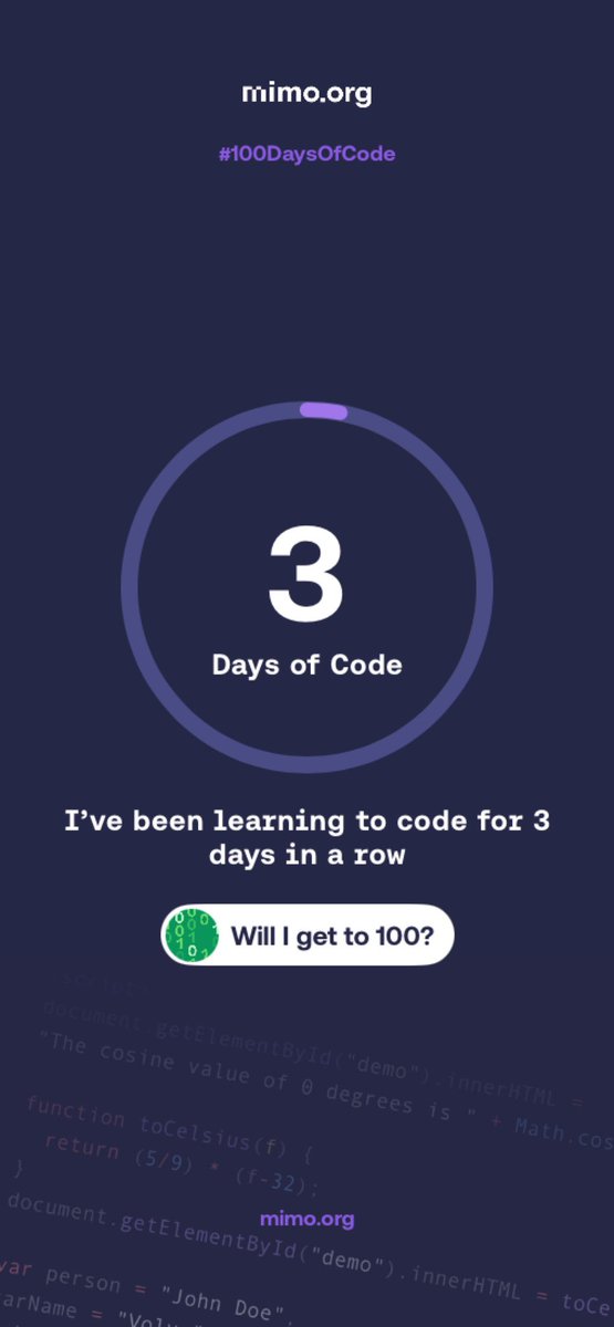 RochelWang4's tweet photo. #100DaysOfCode #Mimo #Frontend #javascript https://t.co/1iLY5AW0z3