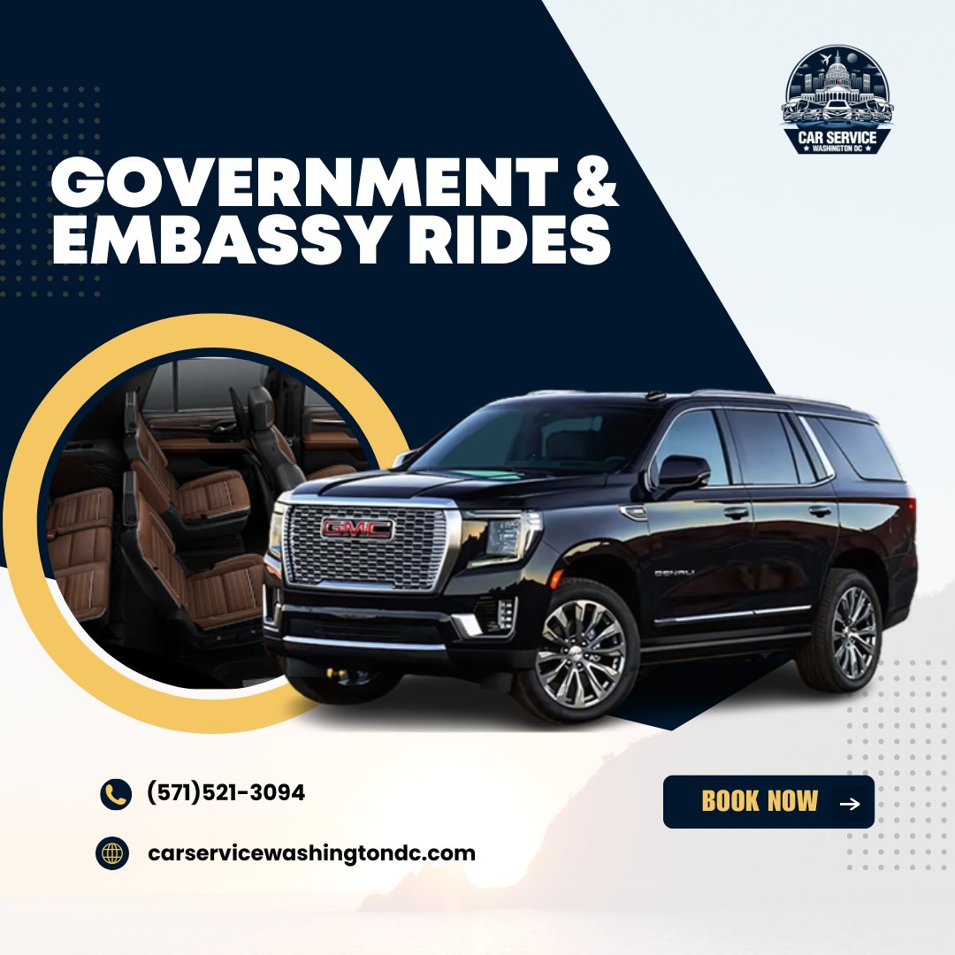 CarServiceWDC's tweet image. Government &amp;amp; Embassy Rides with Car Service Washington DC.
Book your trusted ride today: (571)521-3094
Visit Our Website:carservicewashingtondc.com
#GovernmentTransportation #embassyrides #washingtondc #DiplomaticTravel #carservice #chauffeurservice #securetransport