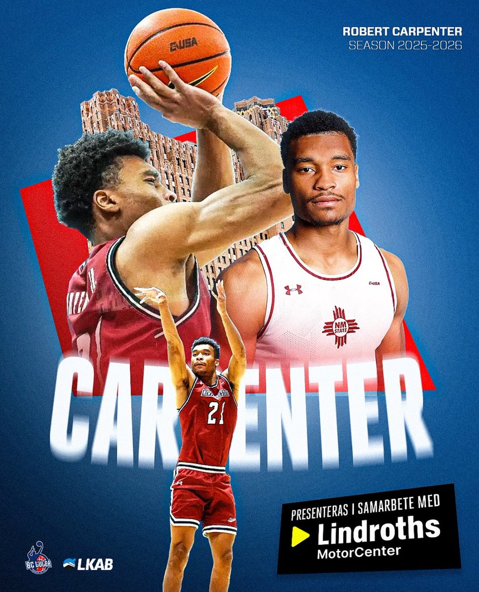 New Mexico State Men’s Basketball News (@nmstatembbnews) on Twitter photo Former Aggie Robert Carpenter will be part of the BC Luleå roster for the 2025-26 season.
(Photo courtesy <a href="/BcLulea/">BC Luleå</a>)
#AggieUp | #NoLimitsOnUs | #TeamFamilyBelieve | <a href="/nmsu/">New Mexico State</a> | <a href="/NMStateMBB/">NM State MBB</a> Former Aggie Robert Carpenter will be part of the BC Luleå roster for the 2025-26 season.
(Photo courtesy <a href="/BcLulea/">BC Luleå</a>)
#AggieUp | #NoLimitsOnUs | #TeamFamilyBelieve | <a href="/nmsu/">New Mexico State</a> | <a href="/NMStateMBB/">NM State MBB</a>