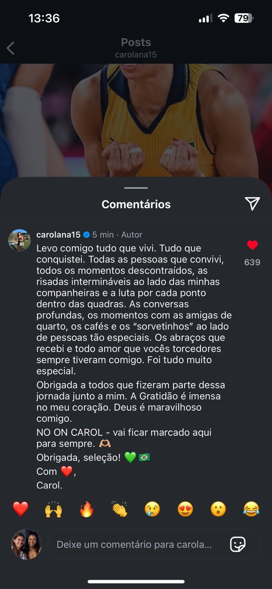 Aquele anúncio que não queríamos ver… agora é oficial: Carolana anunciou sua aposentadoria da Seleção Brasileira.

Foram anos de dedicação, títulos e amor à camisa verde e amarela. Nossa central se despede da Seleção deixando uma história que jamais será esquecida. 💛💚