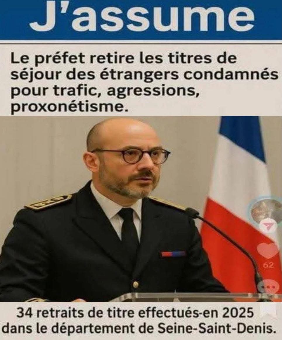 Même si cela n’est qu’une goutte d’eau !!! 
Il ne faut surtout pas faire marche arrière et tenir fermement ces décisions.

En supprimant carte vitale, et toutes les aides RSA…..
Il faut les expulser maintenant✈️