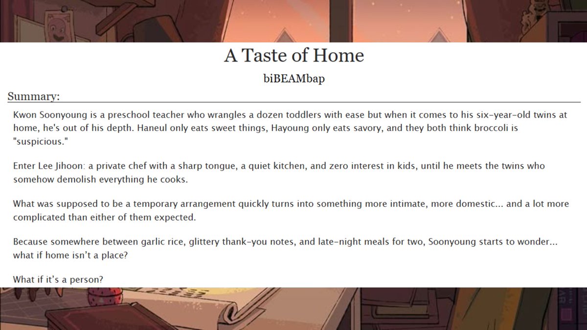bibeambap_'s tweet image. ᰔ A Taste of Home ᰔ   

₊˚⊹ Hoshi x Woozi | SoonHoon | HoWoo

🔗archiveofourown.org/works/68568731…