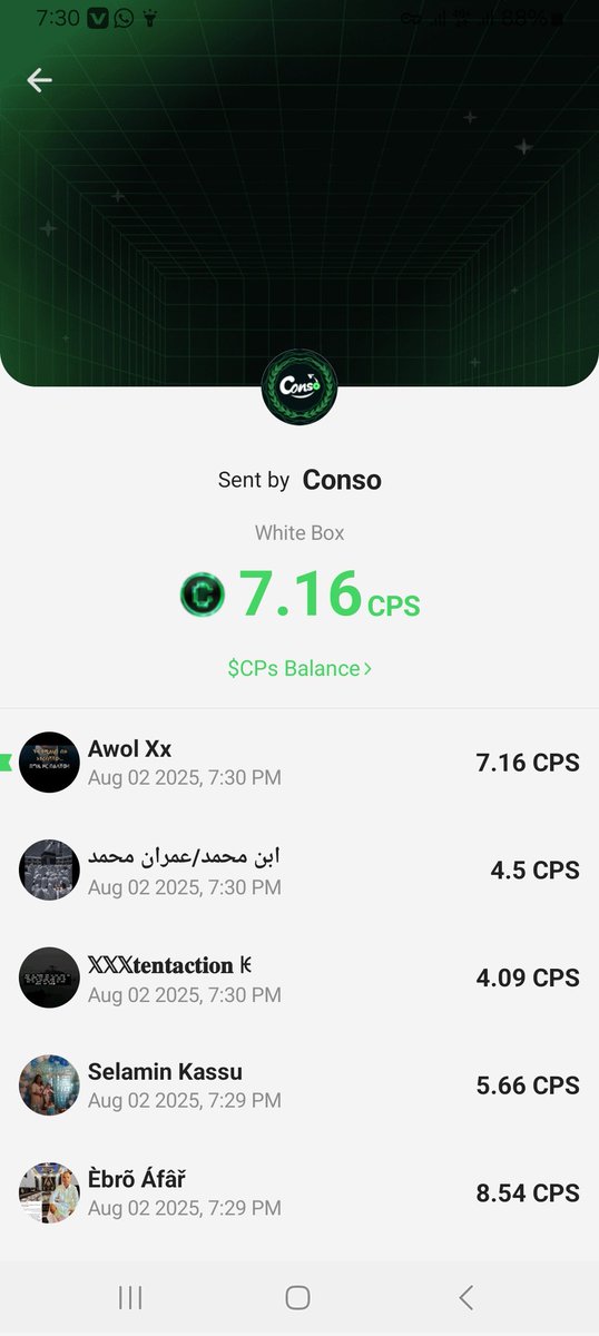 Today's coin box UID 4893284352
referal code ZHR048
#ConsoCoinBox@conso_tg