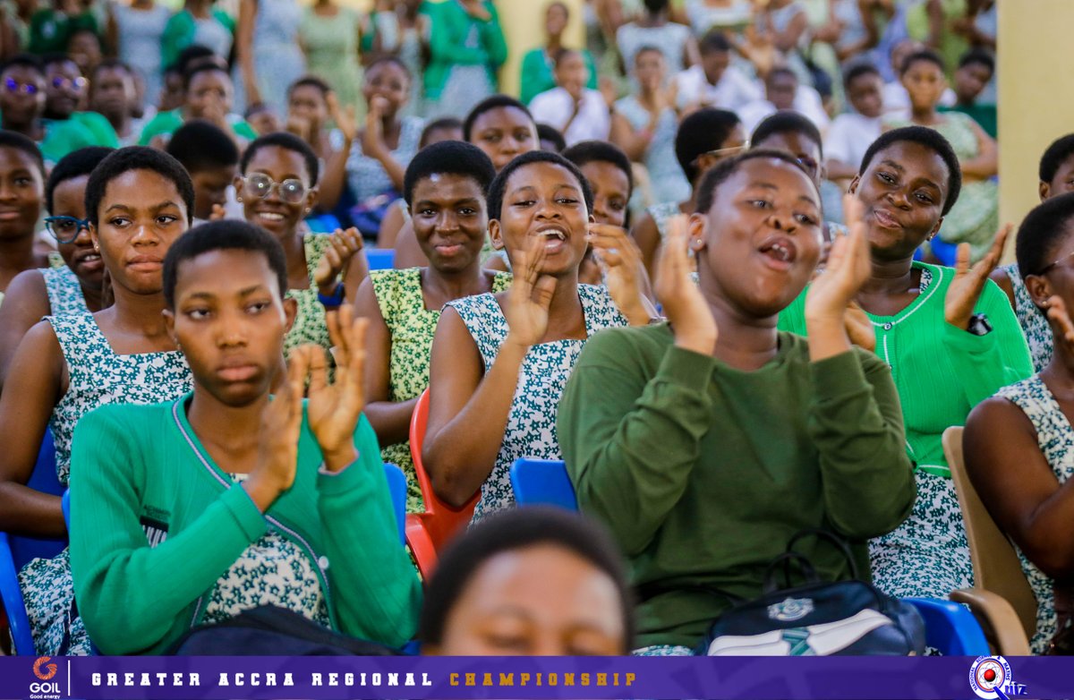 NSMQGhana's tweet image. GREATER ACCRA REGIONAL CHAMPIONSHIP FINAL🏆:

End of Round 1

Achimota School: 23pts
Chemu SHTS: 18pts
Presbyterian Boys&apos; Secondary School: 14pts
Accra Academy: 14pts
St. Thomas Aquinas SHS: 14pts

@Goil_Official

#NSMQ2025 #Primetime