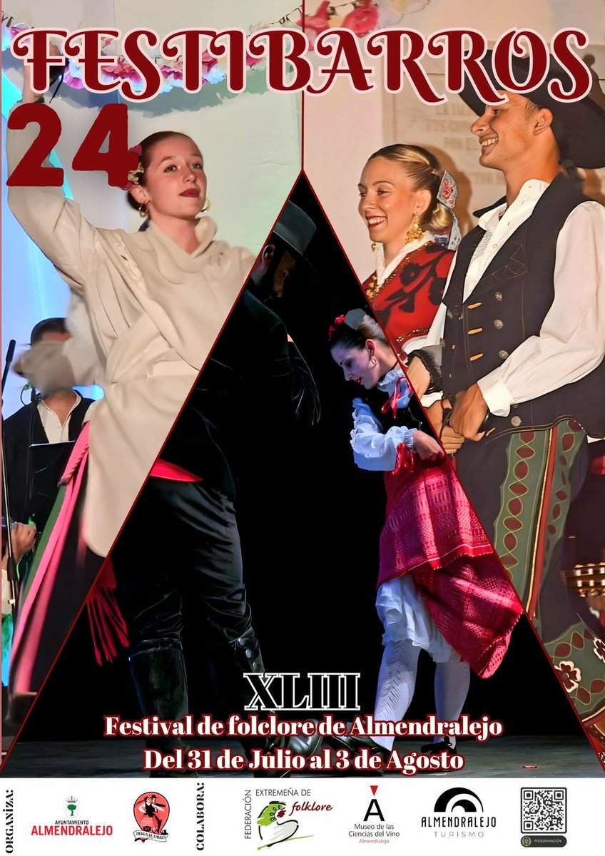 Este cap de setmana, partim per a Badajoz, més concretament per a Almendralejo, on participarem en el XXIIII Festibarros, al matí realitzarem un taller de dansa folklòrica, i a la nit al costat del Acf Tierra de Barros, participarem en el XLIII Festival de Folklore d'Almendralejo