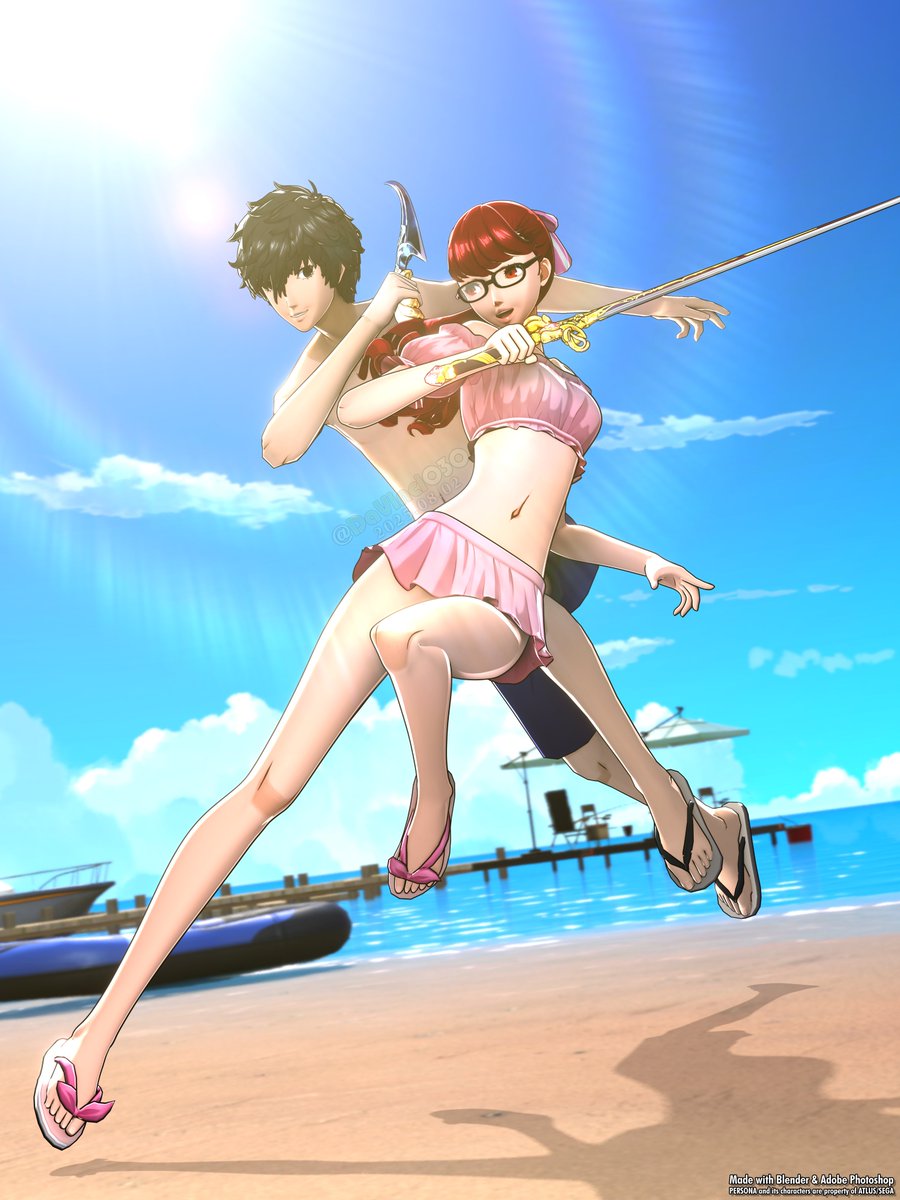 💗 5☆ Together as One this Summer 💗 [ #Blender3D #BNPR #ペルソナ
