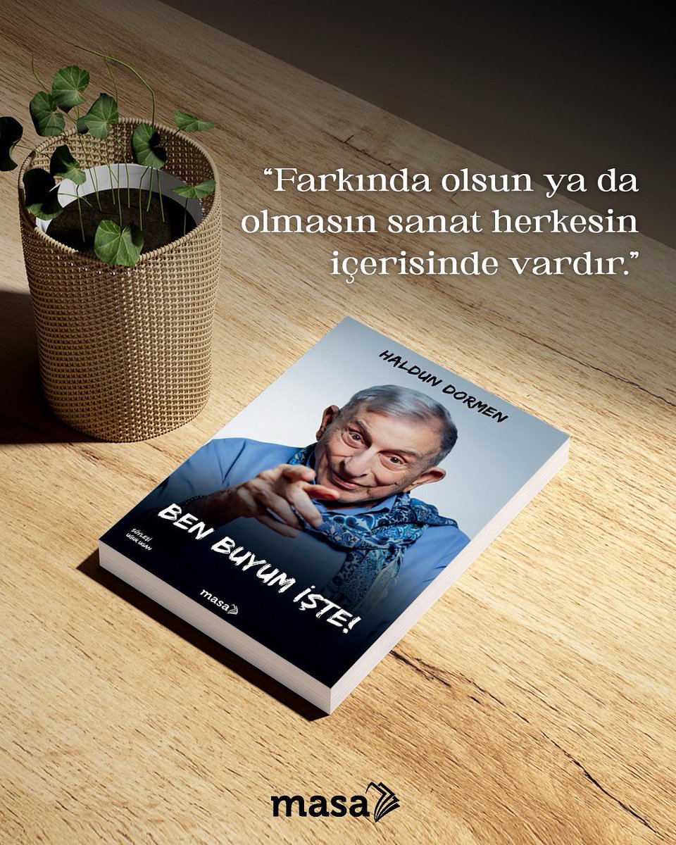 Masa Kitap (@masakitapcom) on Twitter photo “Farkında olsun ya da olmasın sanat herkesin içerisinde vardır.”
Kitaplarımıza, online satış sitelerinden ve tüm kitabevlerinden ulaşabilirsiniz 💫
#MasaKitap
#HaldunDormen
#BenBuyumİşte “Farkında olsun ya da olmasın sanat herkesin içerisinde vardır.”
Kitaplarımıza, online satış sitelerinden ve tüm kitabevlerinden ulaşabilirsiniz 💫
#MasaKitap
#HaldunDormen
#BenBuyumİşte