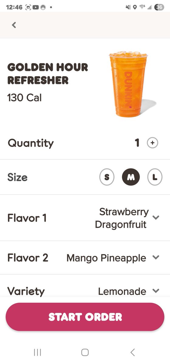 MrsPadooks08's tweet photo. .@dunkindonuts How is it that on the app the calories quotes less than the pdf nutrition facts? Am I missing something? Fully aware this is not healthy on a regular basis, but shouldn't your app reflect your sheet? Mind you, I did change anything just ordered a medium. https://t.co/xhjrbwJN9O