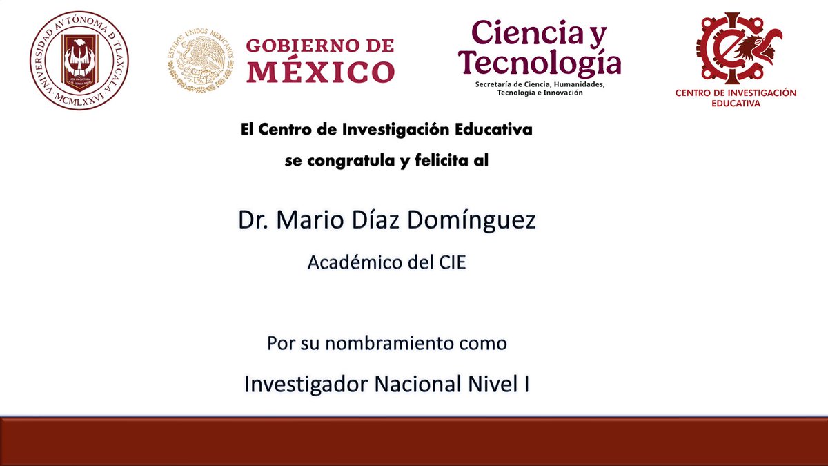 🗣 El <a href="/CIEUATx/">Centro de Investigación Educativa</a> de la <a href="/UATxOficial/">UATx</a> se congratula y felicita a las y los siguientes académicos por su nombramiento o renovación como Integrantes del Sistema Nacional de Investigadoras e Investigadores (SNII) de la <a href="/Secihti_Mx/">Secretaría de Ciencia</a>
👏 ¡Enhorabuena, colegas!