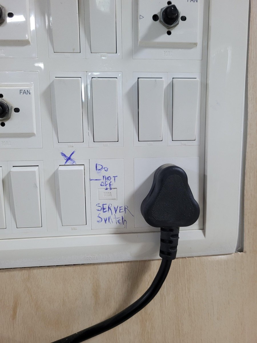 that is one way to keep the server online ... hehe.. been there done that too.