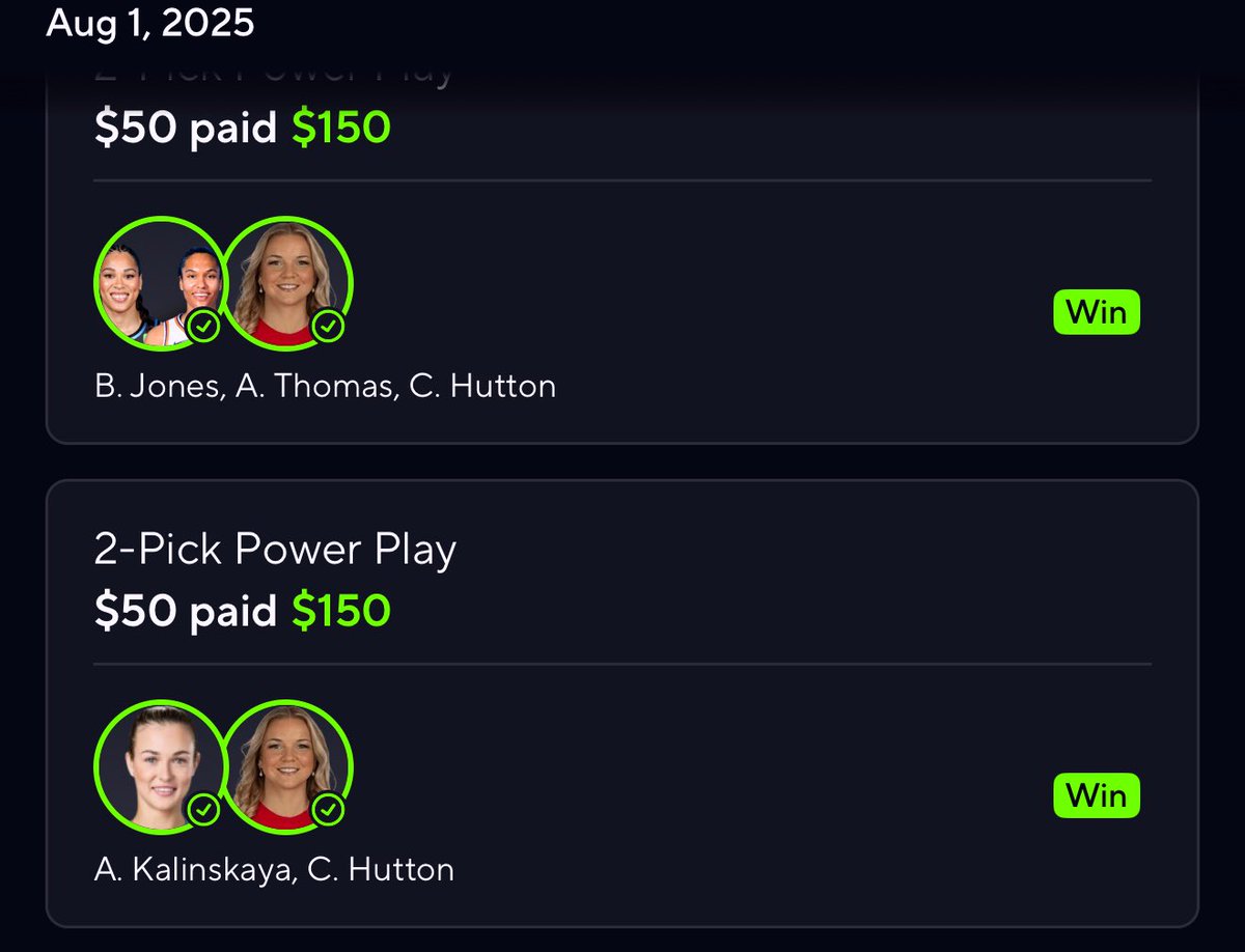 If you in the discord &amp; follow me on Instagram , this what your #PrizePicks look like !! 

If you’re a premium member, YOU UP MONEY!!

If you follow me on Instagram, YOU UP MONEY! Enjoy that shit💰💰💰💰💰

⬇️Join The BaneSquad Premium Below⬇️
mee6.xyz/en/m/banesquad