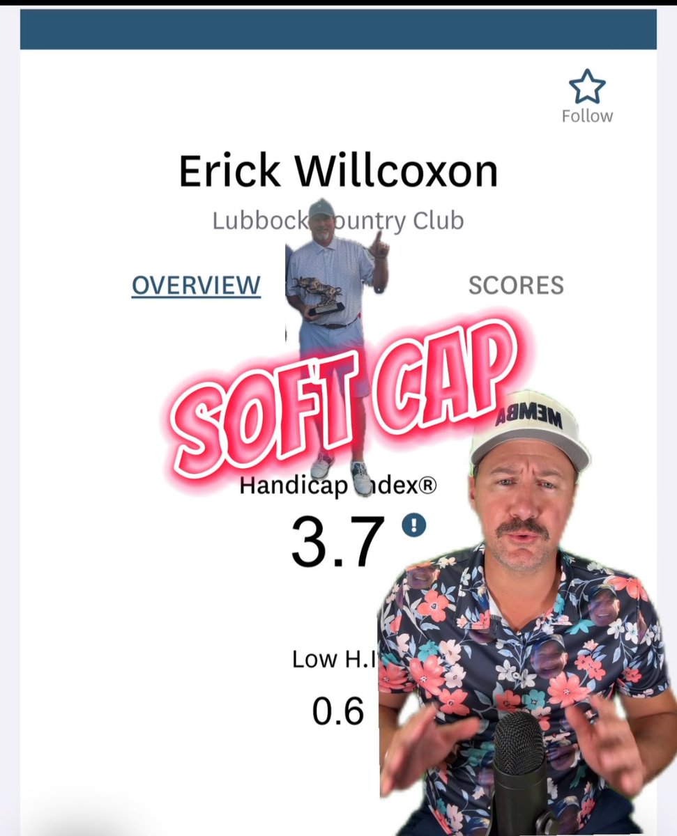 Erick Willcoxon appeared in a “Yip Clip” on Thursday.  That same day he shot 73 at Lubbock CC’s Par Busters tournament.  He followed that round with a 72 on Friday to take the 36 hole lead…once again in the Presidents Flight.  Anxious to see if any of his rounds get posted. 🤷🏼‍♂️😁