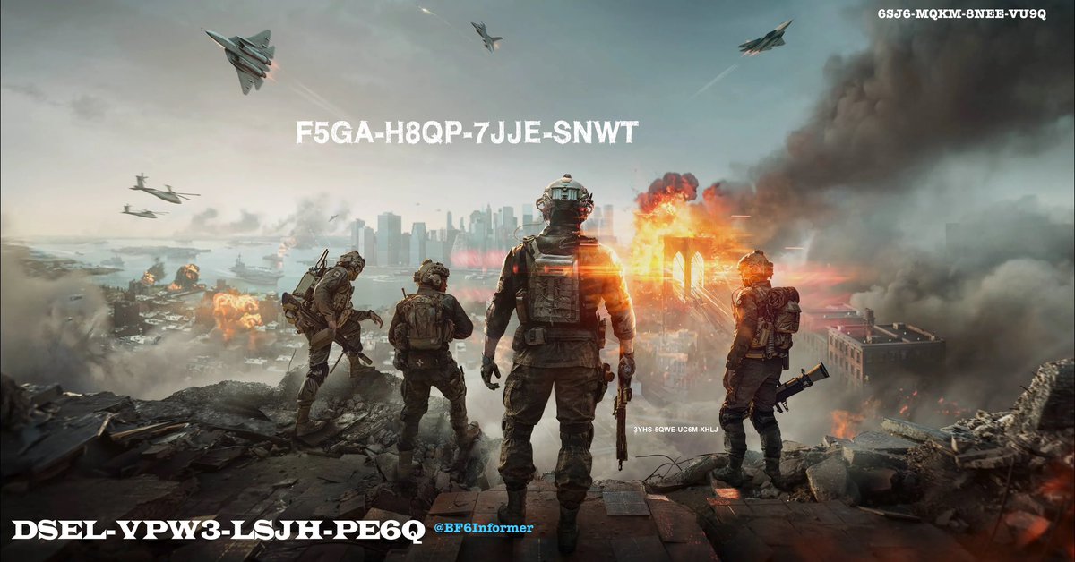 There are some Battlefield 6 beta codes in this image! 🧐

Like if you still need one! (Be following <a href="/BF6Informer/">Battlefield 6 Informer</a>)