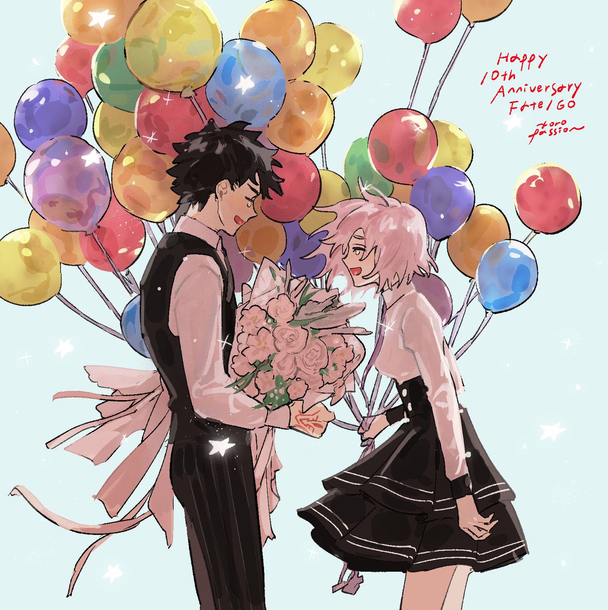 #FGO #FGO10周年 #FGO10周年メッセージ　10周年おめでとうございます！　FGO、これまでもこれからもずっと愛してるよ