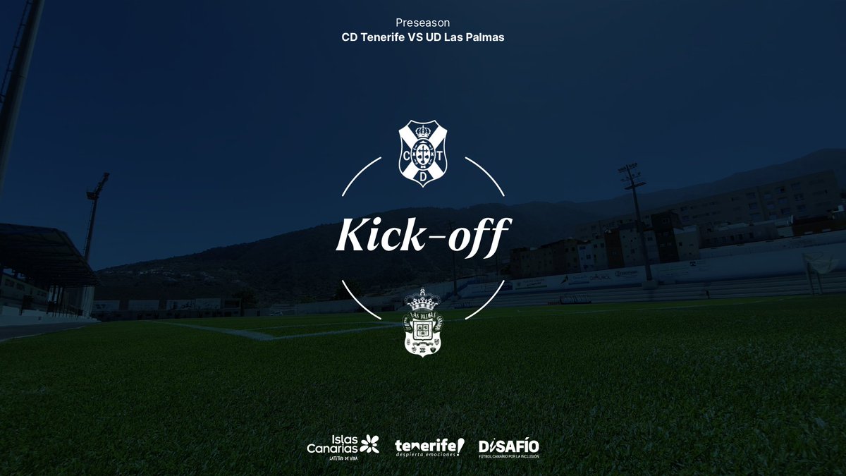 ⏱️ | KICK-OFF | The Trofeo Teide LIII Edition is 🔛 

⚪️🔵 0 - 0 🟡🔵 

#TenerifeLasPalmas #CDTPreseason #DiSAFÍO #LaBregaNosUne