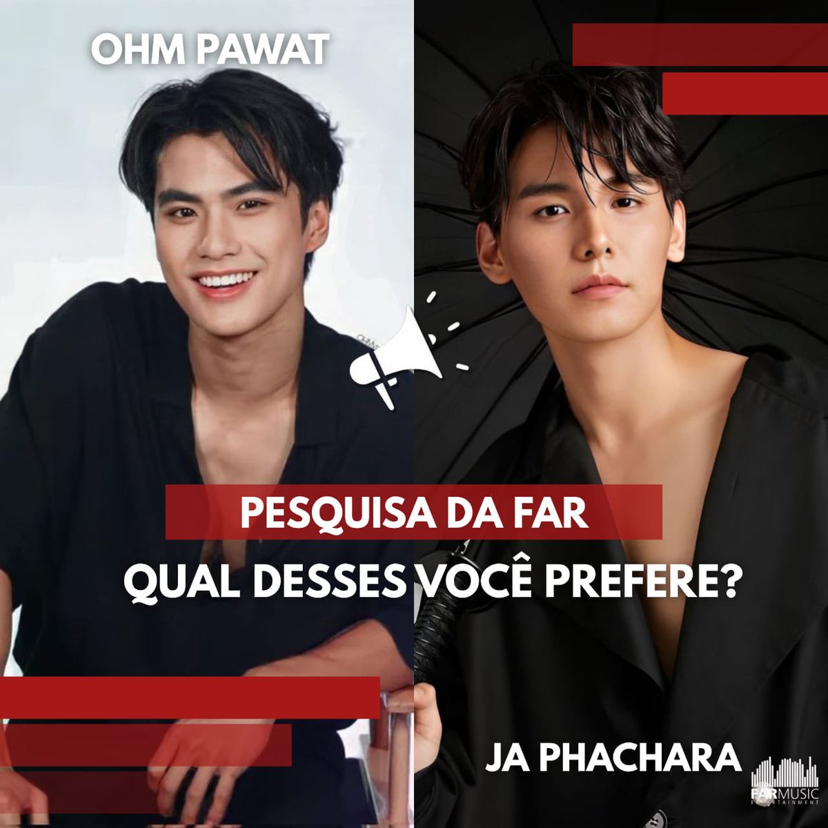 🚨ALÔ THAI FÃS🚨

De qual artista tailandês você gostaria de assistir um fanmeeting no Brasil?👀

Ohm Pawat - CURTE
Ja Phachara - RT