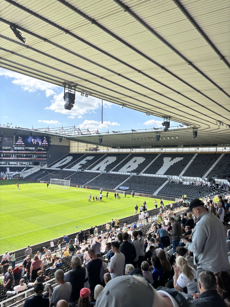It was good of Derby to close the North stand this afternoon in solidarity with Wednesday