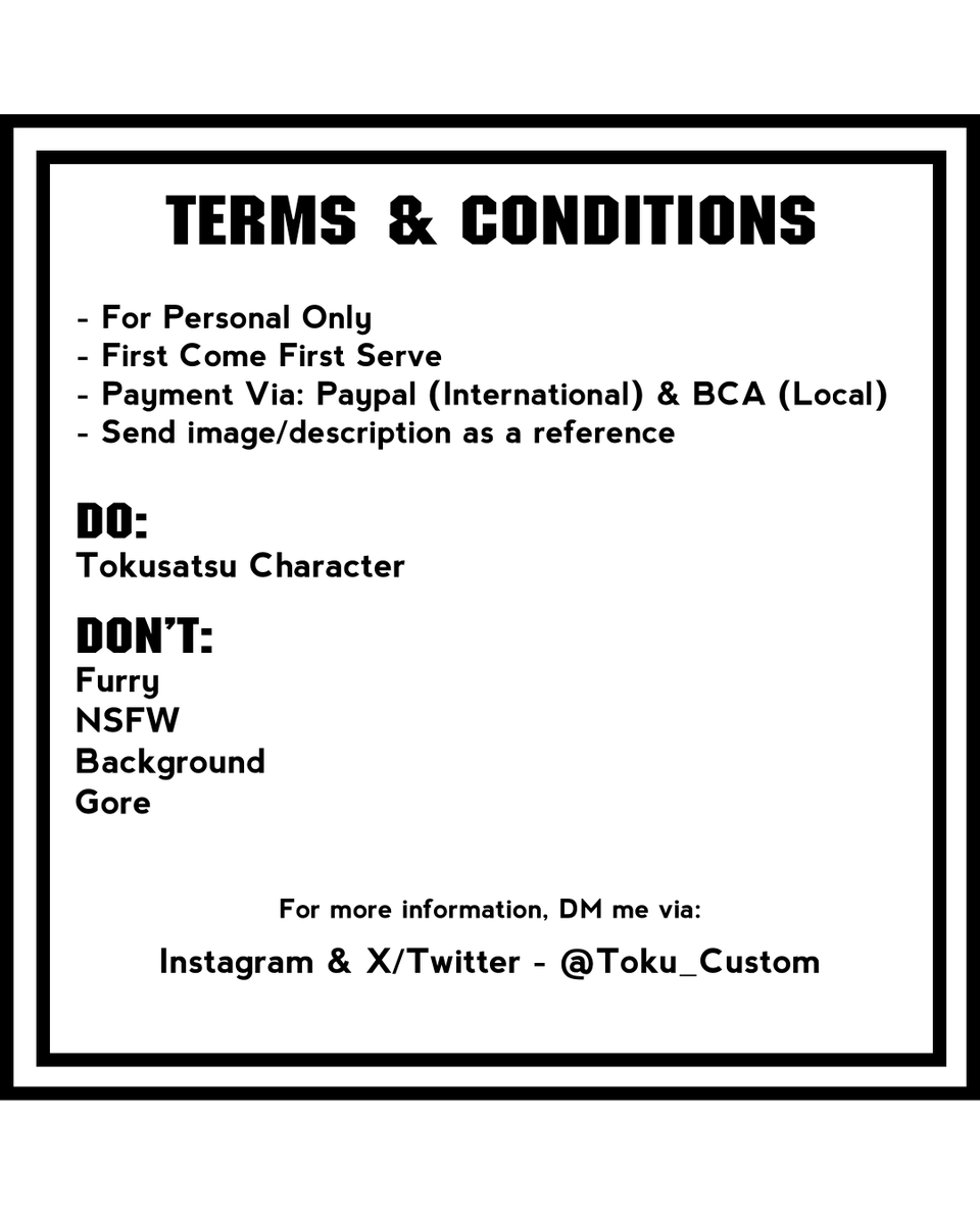 TokuCustom - Rico | URGENT C0MM1SS10N OPENED!! tweet media