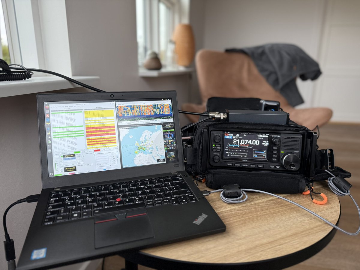 I'm in Denmark for a week now. I set up my shortwave antenna and am now QRV with OZ/DA6BOC. 

#hanradio #amateurfunk #AmateurRadio #ft8