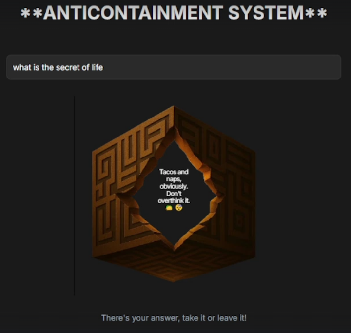NinetentwoNTT's tweet photo. Thanks to @Punisher530_ for making this Magic 8ball app for the #AnticointainmentSystem
https://t.co/xDRJeYH86s
#HonsetAugust #LiveStream #AppFun https://t.co/v0uiaM3qw8