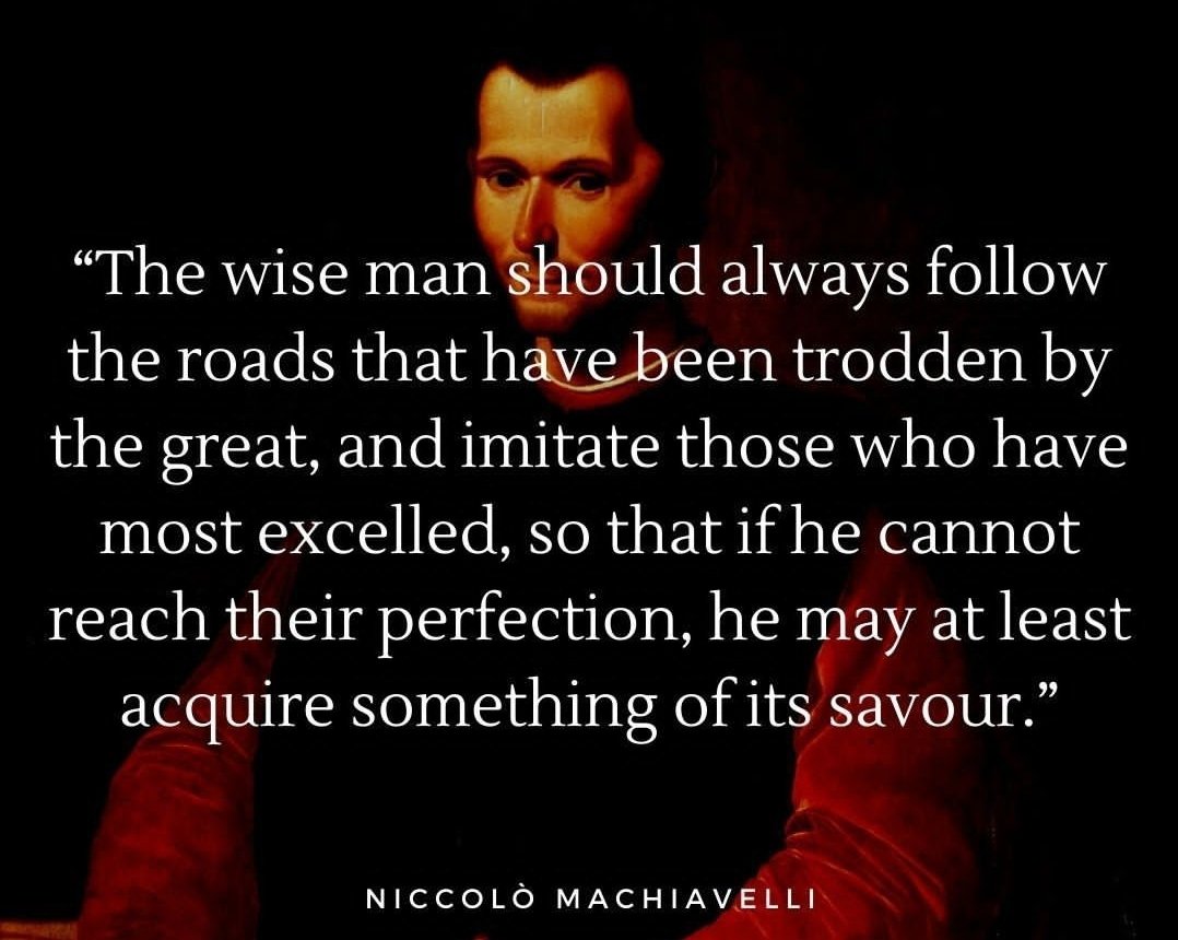 embass2k's tweet image. The quote from ancient philosopher Niccolo Machiavelli