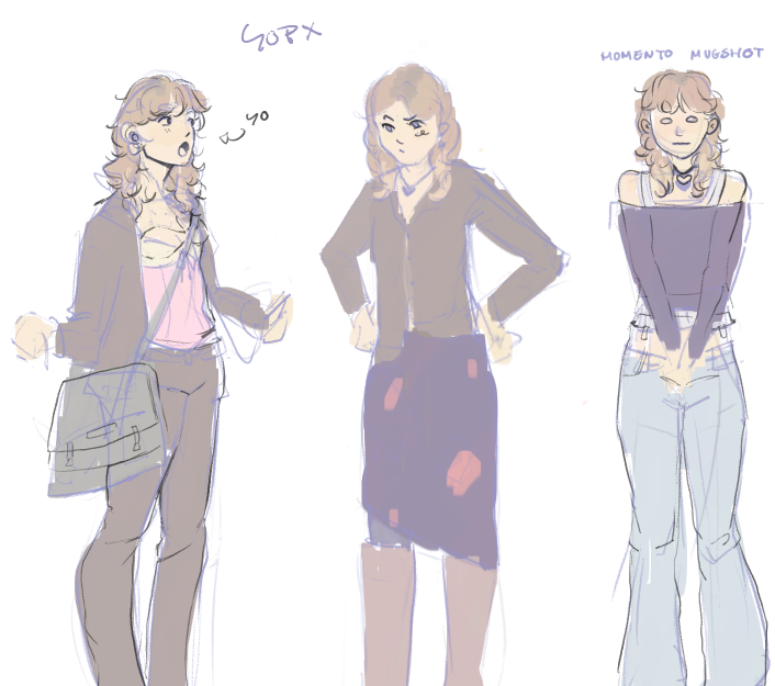 i miss drawing myself...now my hair is dyed