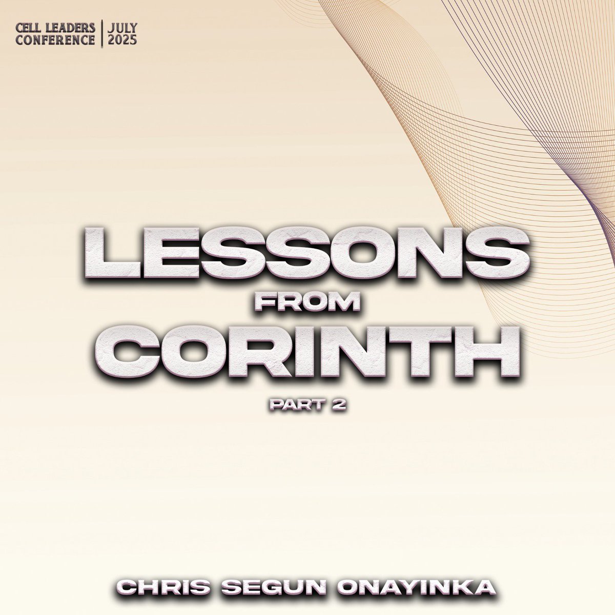 New on Livingwordmedia 

LESSONS FROM CORINTH( 2)

A follow up to the earlier teaching 

In serving and leading God’s people,this teaching will provide necessary guidance and direction 

If you listened to the first part ,get into this conversation too

Share with a friend