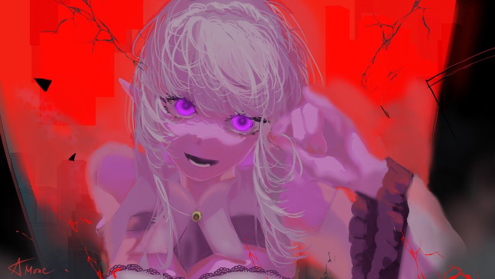 👈1ヶ月前　　　　　　👉 今(?)
まさんちゃんがやってた「昔と今の絵比較」トレンドが面白そうだったので、私も試してみました！
今回はカネサル／グリードルートのエミリアで挑戦。
面白いのは…実は両方とも同じ月に描いた絵なんです。線の迷子具合が深刻すぎて笑うしかない 🥲
#絵比較 #rezero