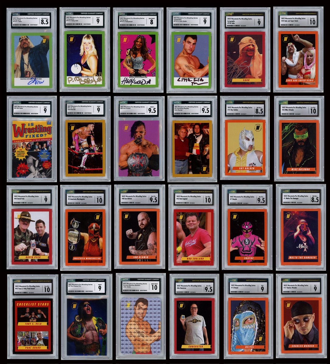 We think our cards look amazing in <a href="/CGCCards/">CGC Cards</a> holders! Don’t forget to like the pinned post for a chance to win a Sabu autograph from <a href="/Waxateria/">Waxateria</a> Pro Wrestling Series 
#waxateria #wrestlingcards