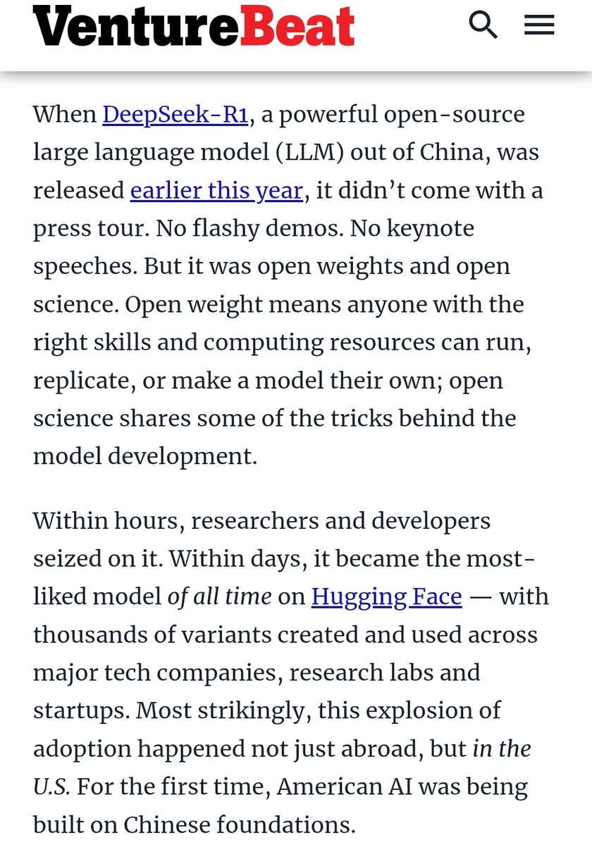 tek_nikel54's tweet photo. #Why #opensourceAI👾 became an #American #national #priority🤖

#DeepSeekR1 #opensource #usa #largelanguagemodel (#LLM) #china
#safety #reliability #controllability #fairness #airace #Tek_nikel54🤖 
https://t.co/wZeIVAj4mW https://t.co/Lt2gfBrqmo
