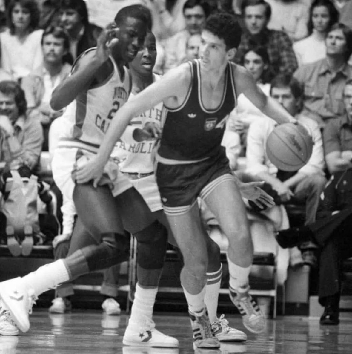 19-Year-Old Drazen Petrovic vs. 20-Year-Old Michael Jordan (1983)

Before the NBA.
Before the fame.
Before the GOAT debates...

A 19-year-old kid from Yugoslavia faced off against a 20-year-old from North Carolina in a 1983 friendly match:
Drazen Petrovic vs. Michael Jordan.

It