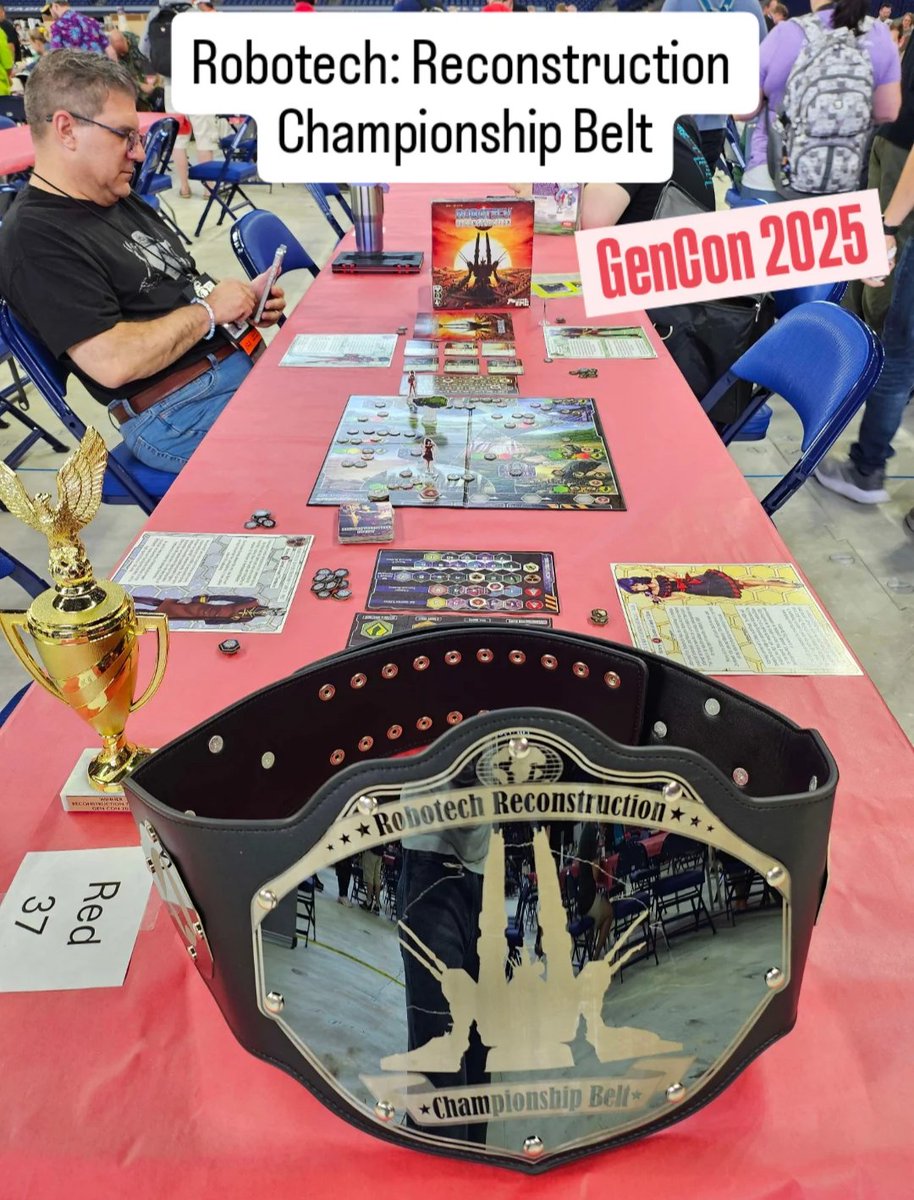 drwictz's tweet image. #RobotechReconstruction Championship Belt Title is on the line at #GenCon #GenCon2025