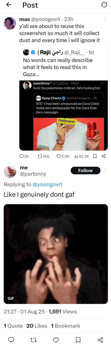 These are supposedly defending him.