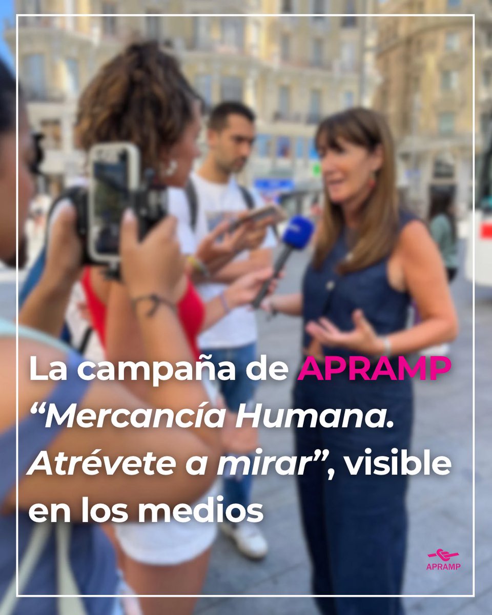 Muchos medios nos han acompañado a visibilizar la realidad de la trata a través de la campaña #MercancíaHumana. 🙌 Gracias a todas las personas y los medios que se han atrevido a mirar y alzar la voz.

📰 apramp.org/la-campana-mer…

#AtréveteAMirar #ContraLaTrata #30J